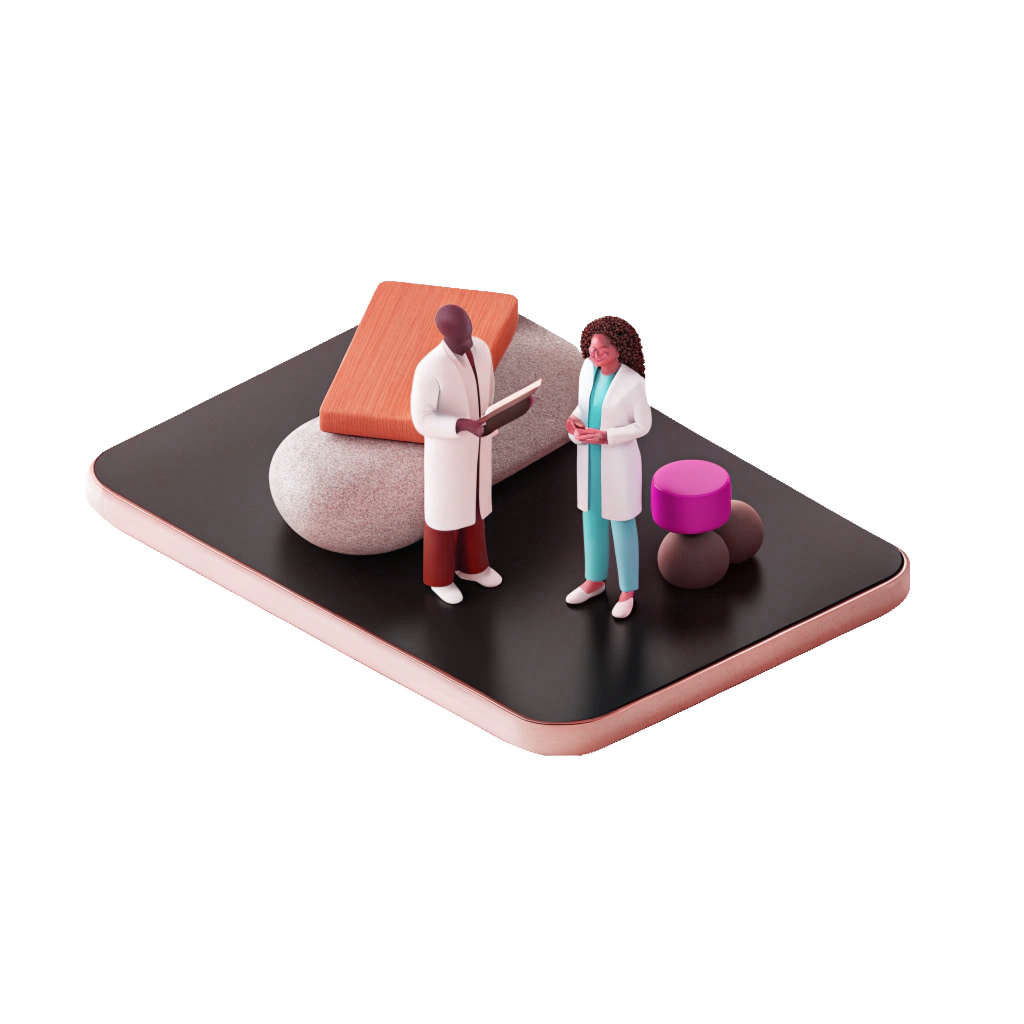 A 3D icon for healthcare and wellness providers